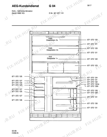 Схема №6 S4892KG с изображением Держатель двери для холодильника Aeg 8996710721839